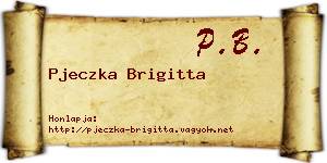 Pjeczka Brigitta névjegykártya