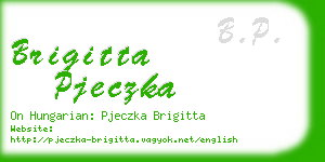 brigitta pjeczka business card